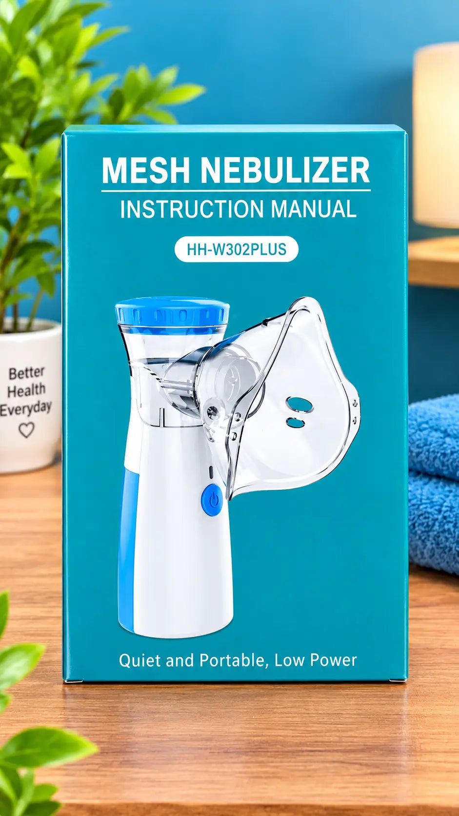 OzenCare™ Portable Mesh Nebulizer USB - Allergy & Chest Relief Kit (Kids & Adults)